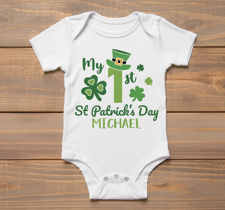 Personalized 1st St. Patrick's Day Onesie