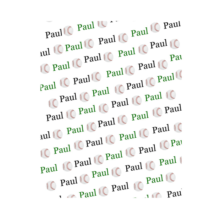Personalized Sports Wrapping Paper | Custom Name Gift Wrap | Soccer, Baseball, Football, Basketball & More