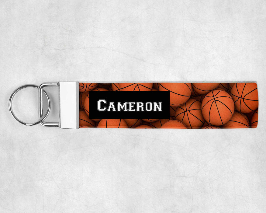 Personalized Basketball Key Fob Wristlet