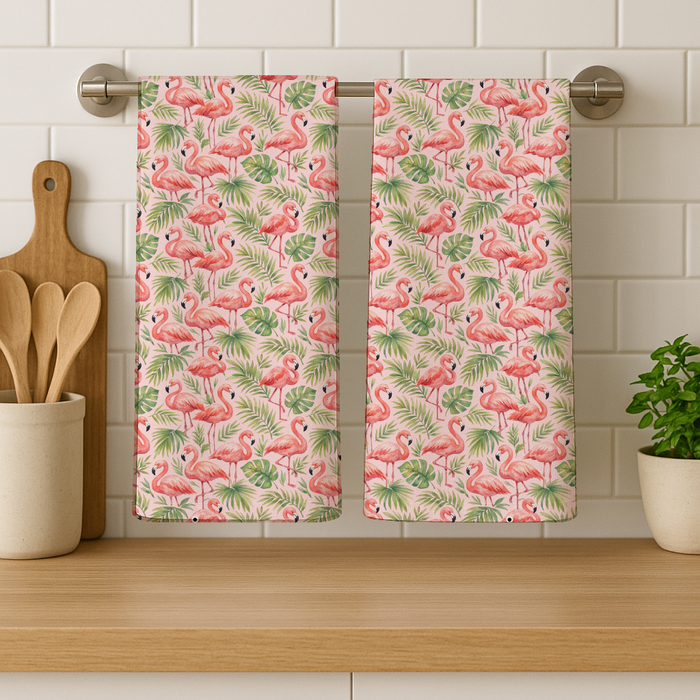 Flamingo Cotton Kitchen Towel