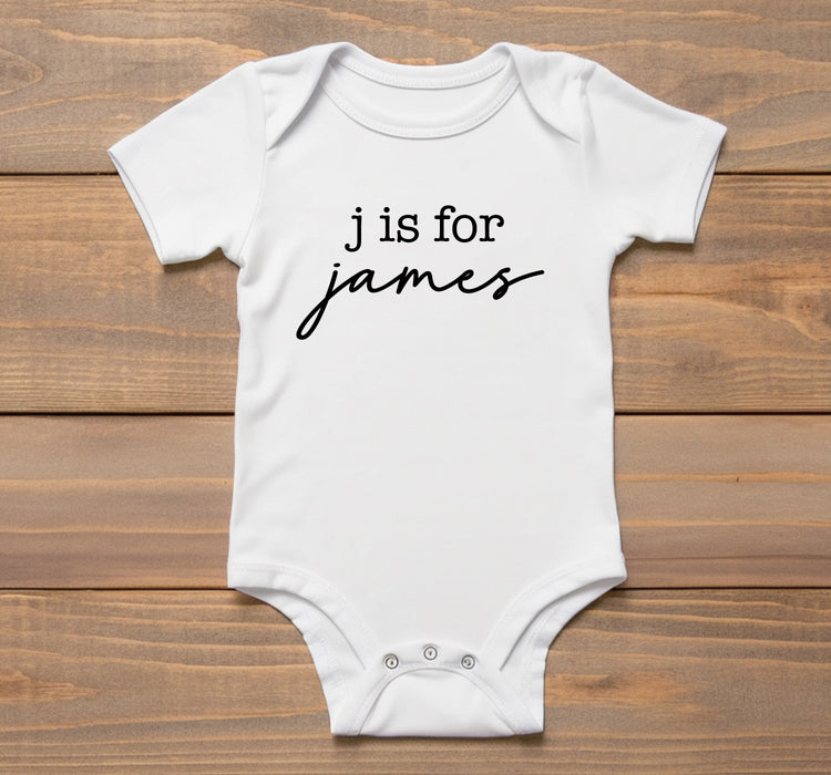 Personalized Baby Boy Name Onesie