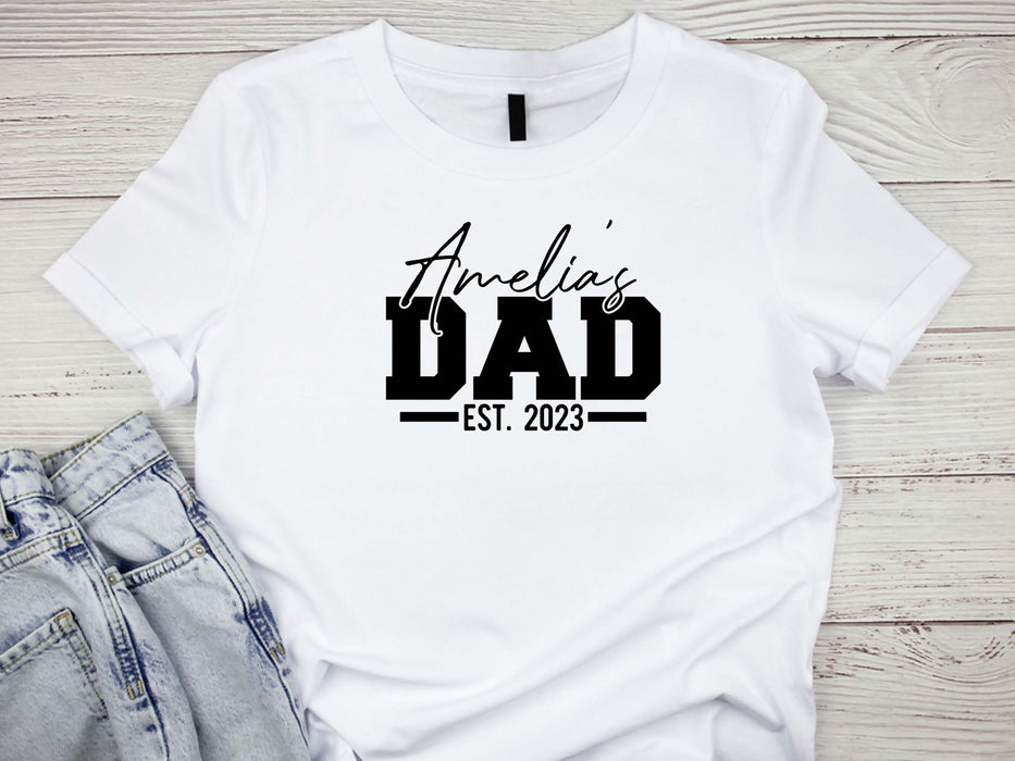 Personalized Dad Est. Graphic Tee