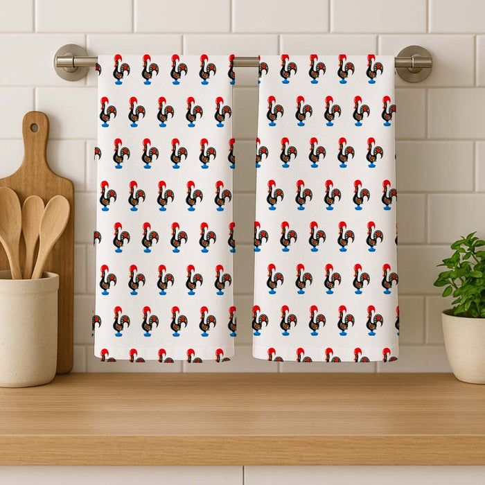 Portuguese Rooster Cotton Kitchen Towel