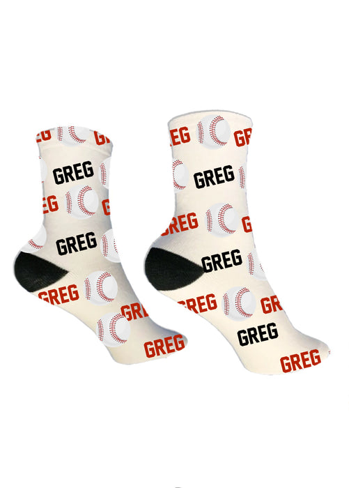 Personalized Sports Themed Socks