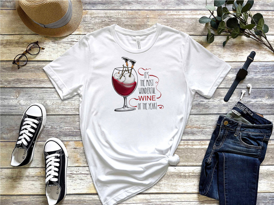 It's The Most Wonderful Wine of the Year Design Graphic Tee
