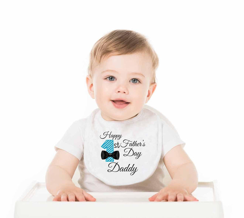 Happy Father's Day Daddy Baby Bib - Potter's Printing