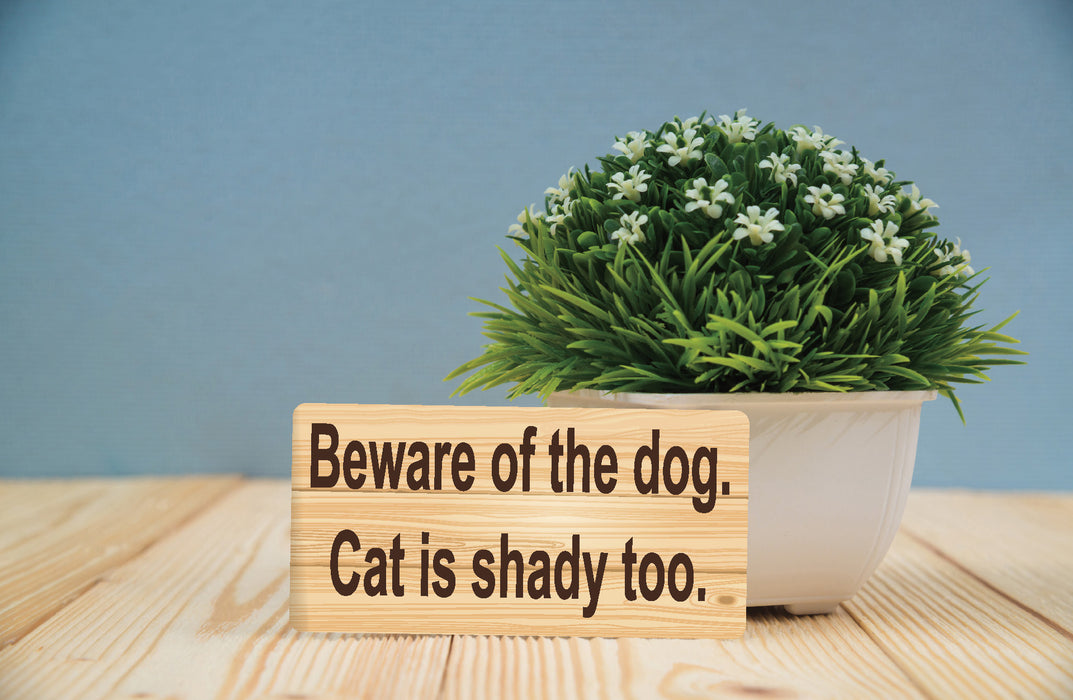 Beware of Dog Wreath Sign