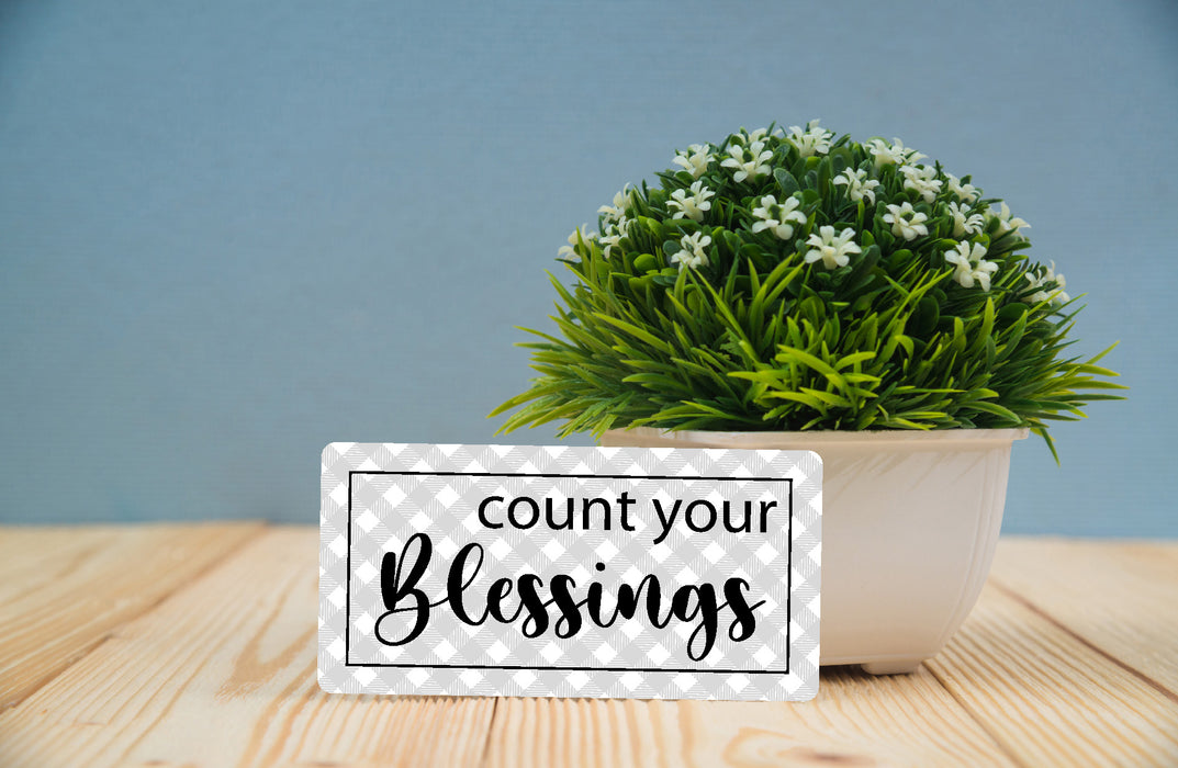 Count Your Blessings Wreath Sign