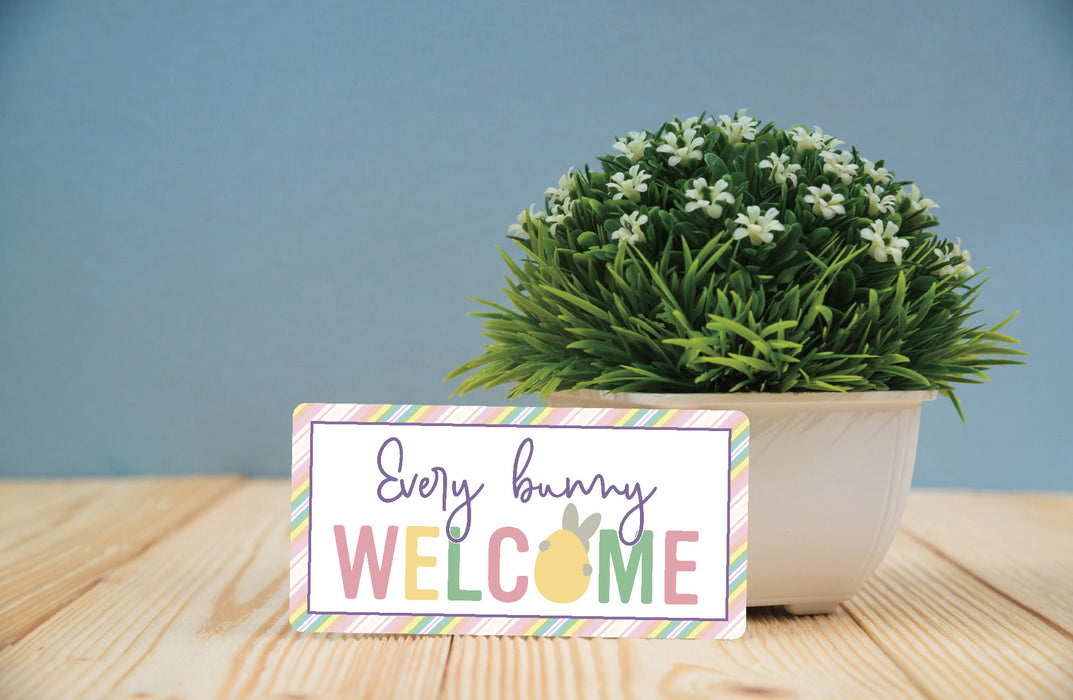 Every Bunny Welcome Wreath Sign