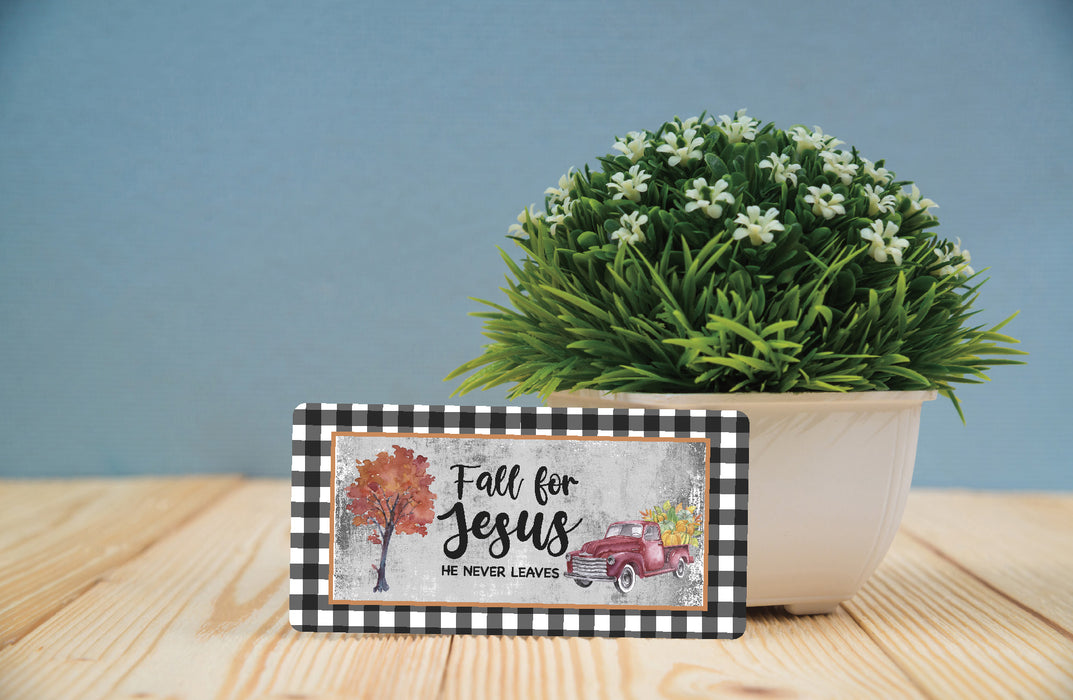 'Fall for Jesus' Decorative Sign
