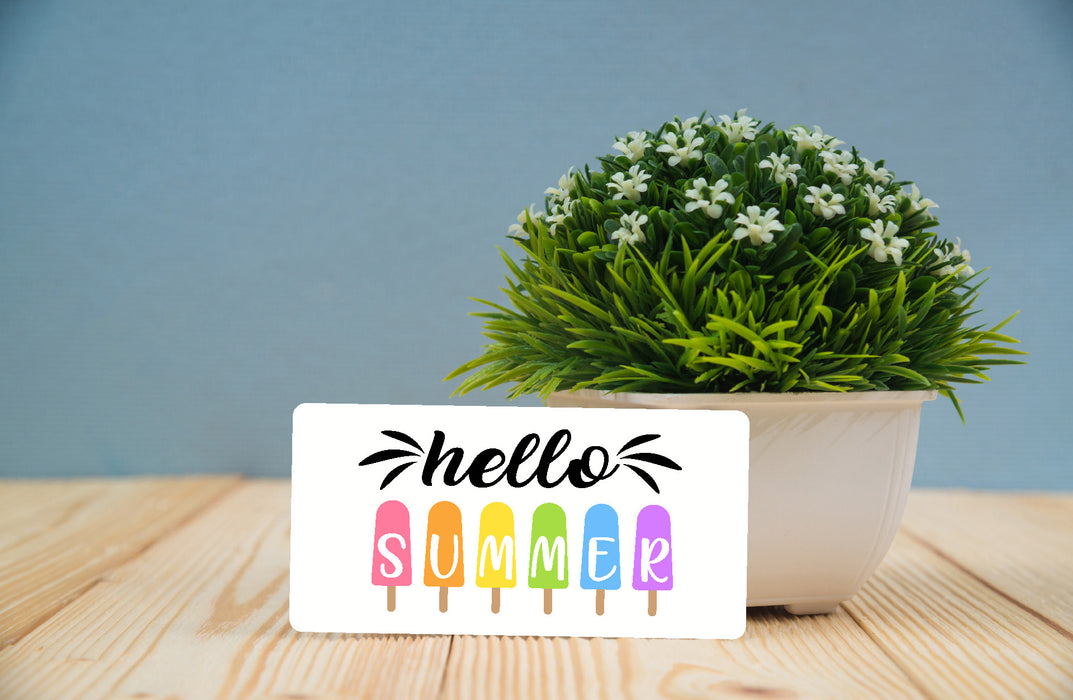 Hello Summer Popsicles Wreath Sign
