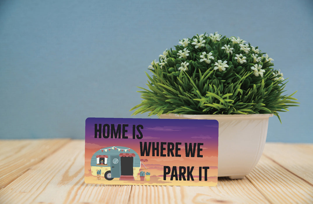 Home is where you Park it  Wreath Sign