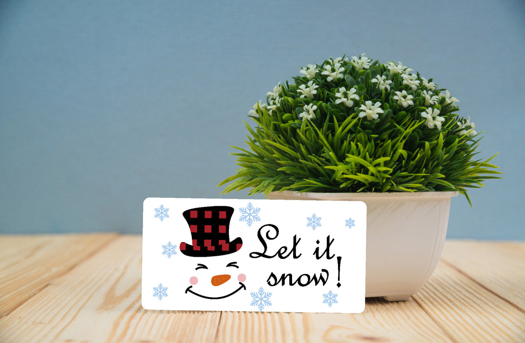 Let It Snow Wreath Sign
