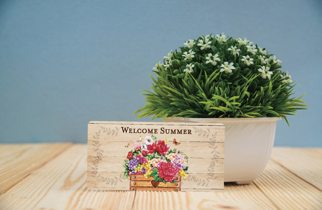 Welcome Summer Wreath Sign