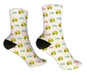 Personalized Avocado Valentine Design Socks