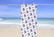 Personalized BMX Design Beach Towel