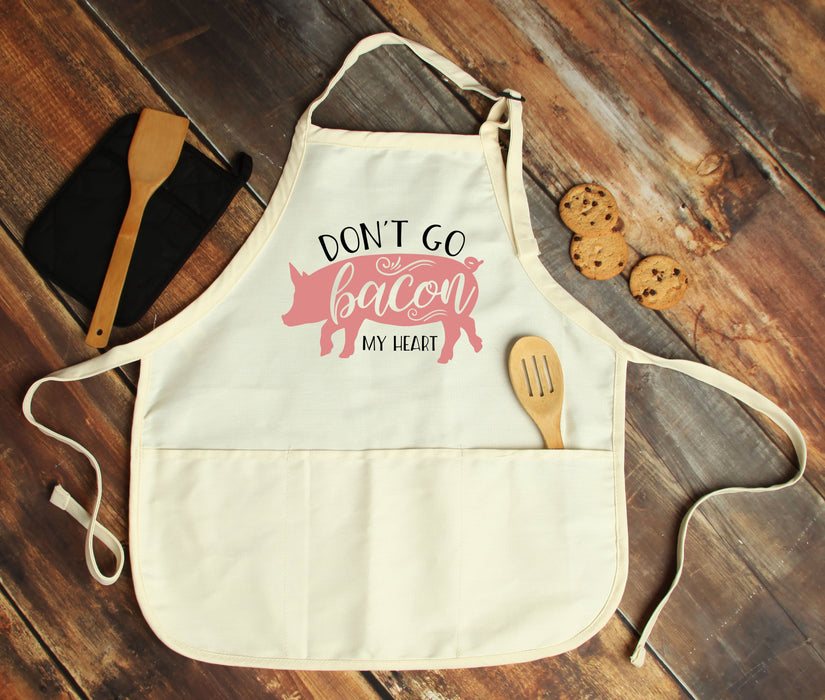 Don't go Bacon my Heart Personalized Apron - Potter's Printing