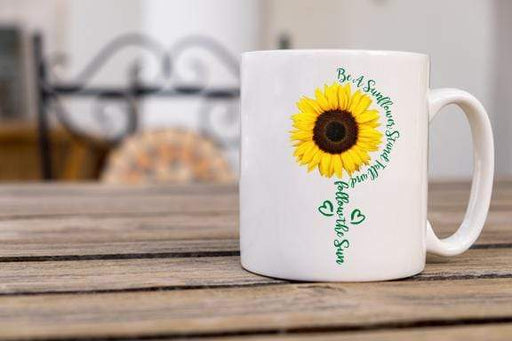 Be A Sunflower Design Coffee Mug
