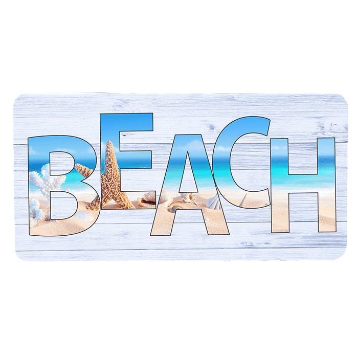 'Beach' Decorative Sign