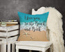 Love you to the Beach and Back Design Throw Pillow
