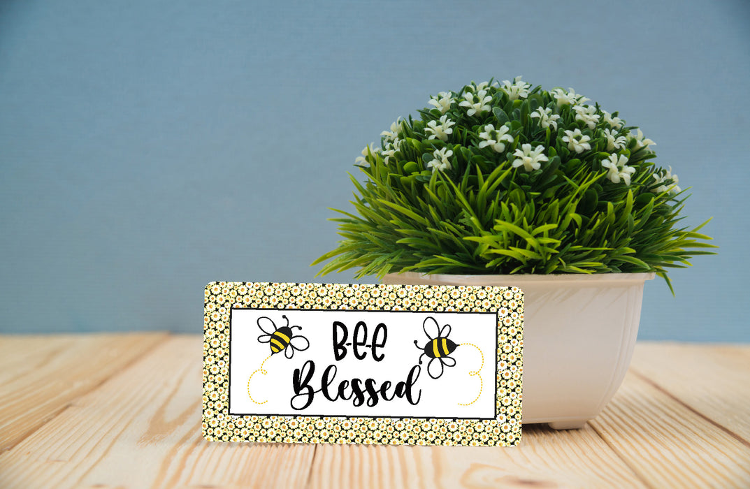 Bee Blessed Wreath Sign