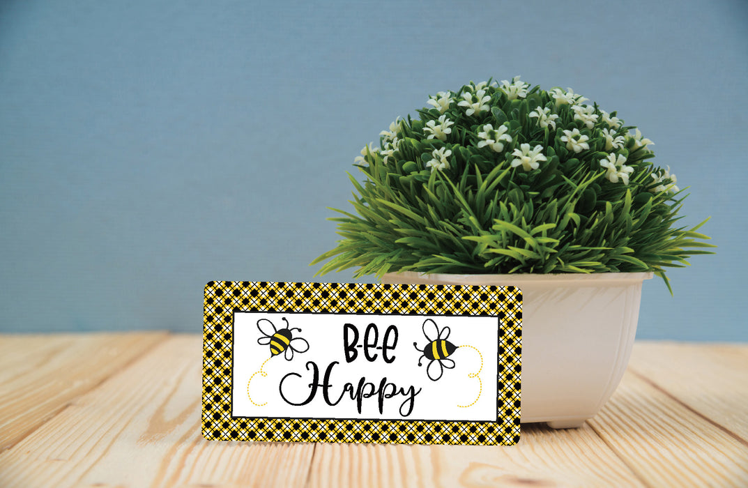 Bee Happy Wreath Sign