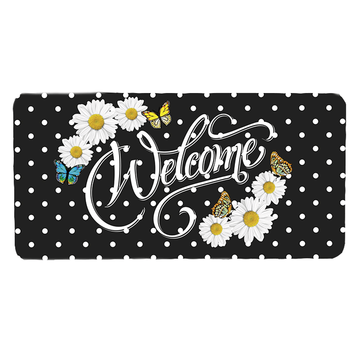 'Daisies & Butterflies' Decorative Welcome Sign