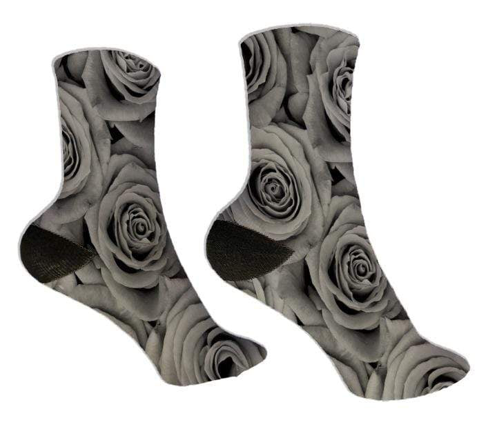Black Rose Design Socks