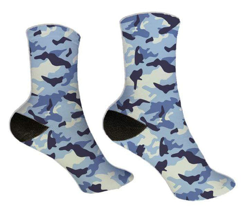 Blue Camo Design Socks