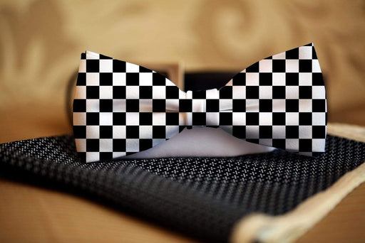 Checkered Design Bow Tie