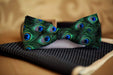 Peacock Design Bow Tie