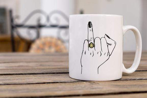 Bride Wedding Ring Design Coffee Mug