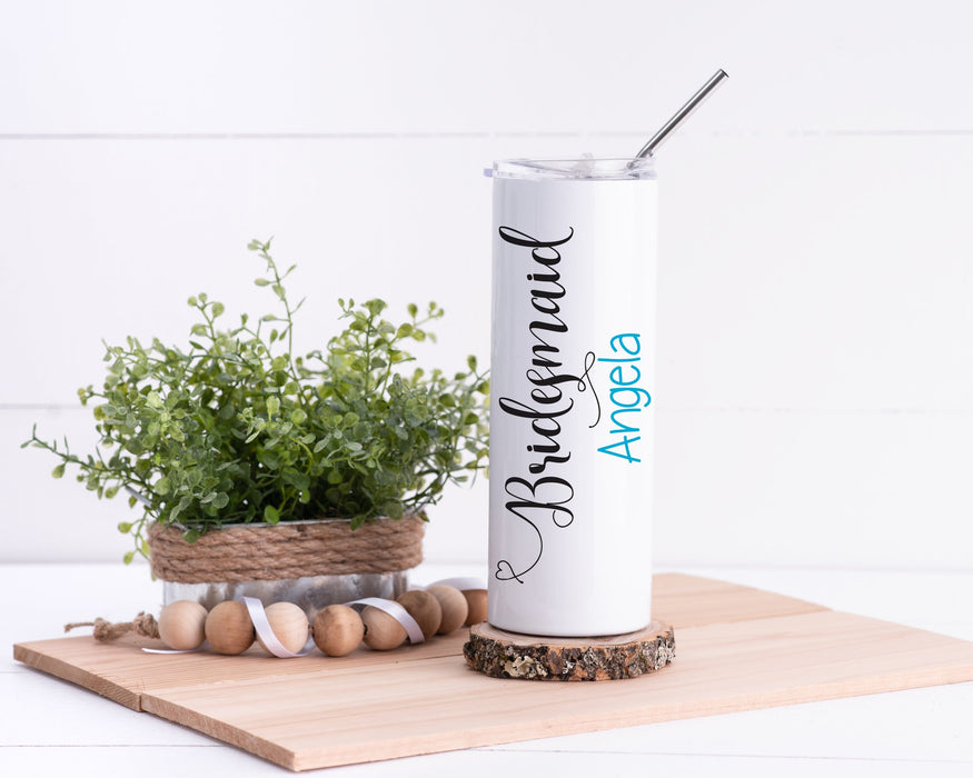 Bridesmaid Personalized Stainless Steel Tumbler