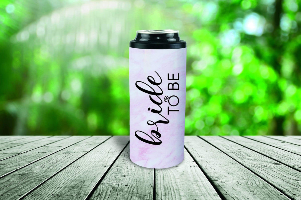 Bride To Be Design Stainless Steel Slim Can Holder