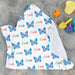 Personalized Cute Butterfly Design Microfiber Hooded Towel