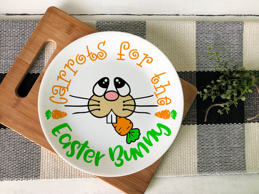 Carrots for the Easter Bunny Ceramic Plate - Potter's Printing