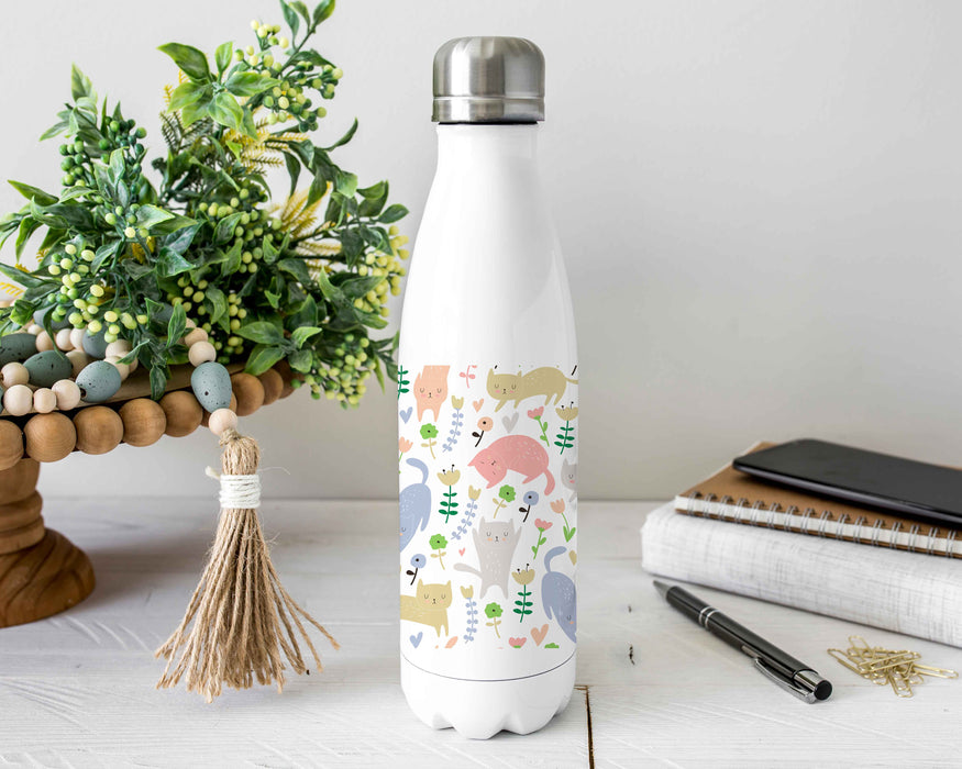 Cats Design Stainless Steel Water Bottle