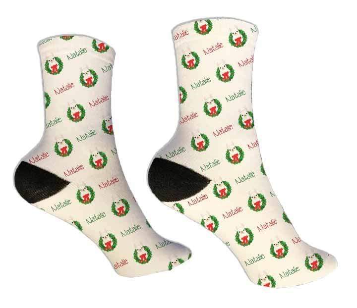 Personalized LLama Christmas Design Socks