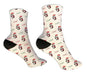 Personalized Penguin Christmas Design Socks