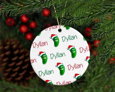 Personalized Christmas-Pickle Ornament