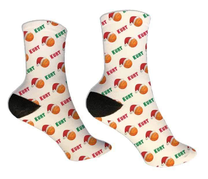 Personalized Basketball Christmas Design Socks