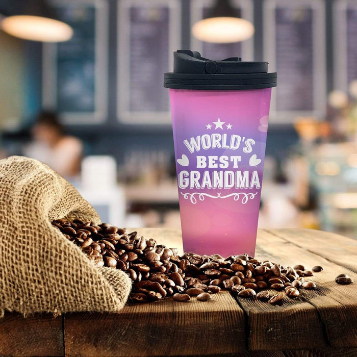 World's Best Grandma Design Stainless Steel 16oz Coffee Tumbler