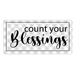 'Count Your Blessings ' Decorative Sign