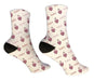 Personalized Donut Valentine Design Socks