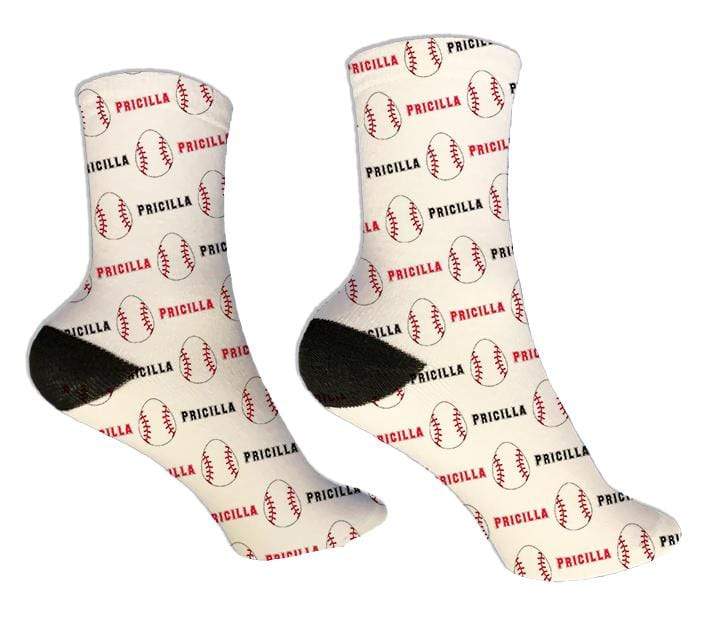 Personalized Baseball Easter Design Socks