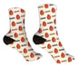 Personalized Basketball Easter Design Socks