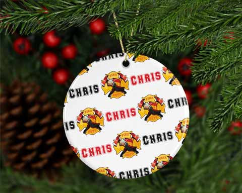Personalized Firefighter Ornament