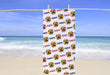 Personalized Firefighter Design Beach Towel