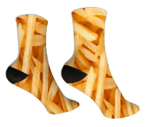 French Fry Design Socks