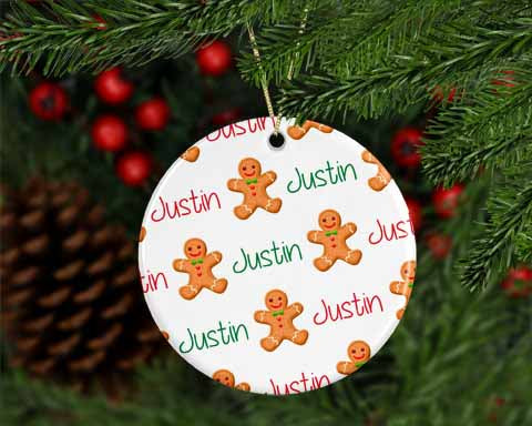 Personalized Gingerbread Boy Ornament
